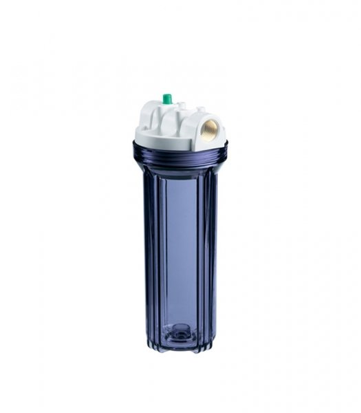 Корпус фильтра Гидротек для холодной воды 10SL 1/2 ВР(г) x 1/2 ВР(г) прозрачный